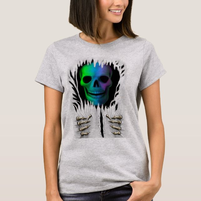 CAMISETA RIP ESQUELETO (Anverso)