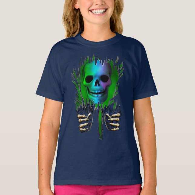 CAMISETA RIP ESQUELETO (Anverso)
