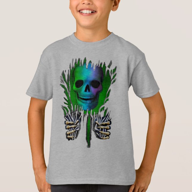 CAMISETA RIP ESQUELETO (Anverso)
