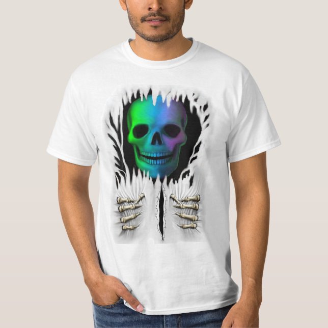 CAMISETA RIP ESQUELETO (Anverso)
