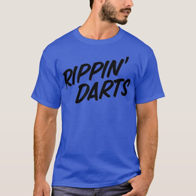 Camiseta Rippin Darts Graciosos Cigarrillos Fumadores Vapin (Anverso)