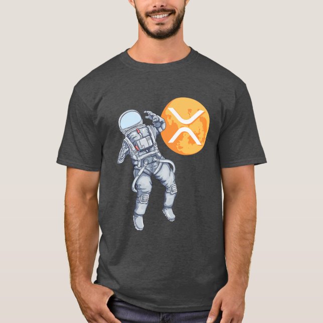 Camiseta Ripple XRP Criptocurrency -Astronauta criptográfic (Anverso)