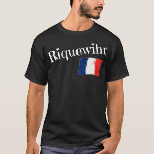 Camiseta Riquewihr Bandera de Francia Ciudad Francesa de Ri
