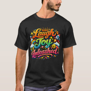 Camiseta Risa Alegría Desatada: Gráfico de Explosión Radian