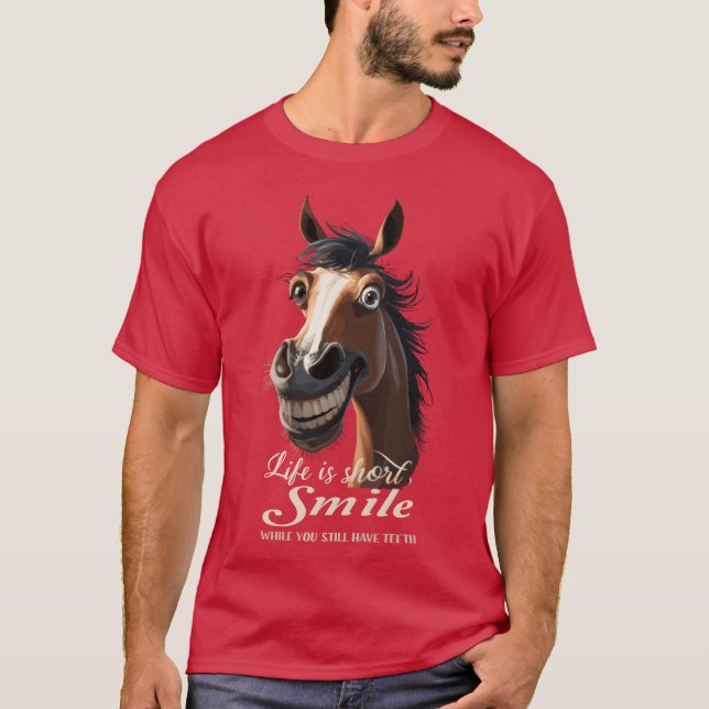 Camiseta Risa de caballo y espectáculo con la familia Horse (Anverso)