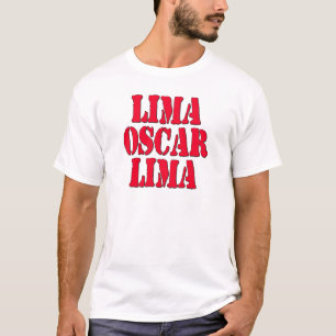 Camiseta Risa de LOL Lima Óscar Lima hacia fuera