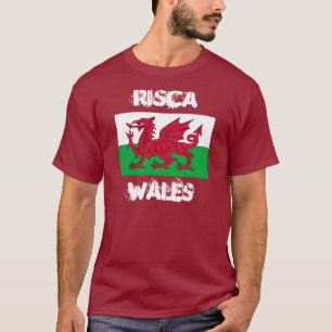 Camiseta Risca, Gales con bandera galesa
