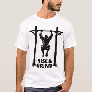 Camiseta Rise & Grind Calistenia Potente de Dominadas