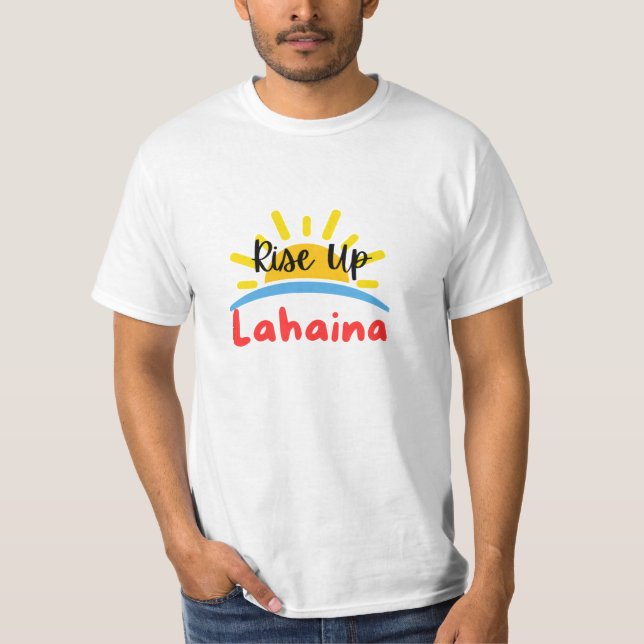 Camiseta Rise Up Lahaina Sunrise (Anverso)