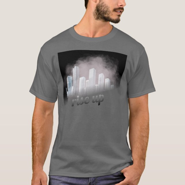Camiseta Rise Up Vươn Lên Giữa Thành Phố Mờ Sương | Urban T (Anverso)