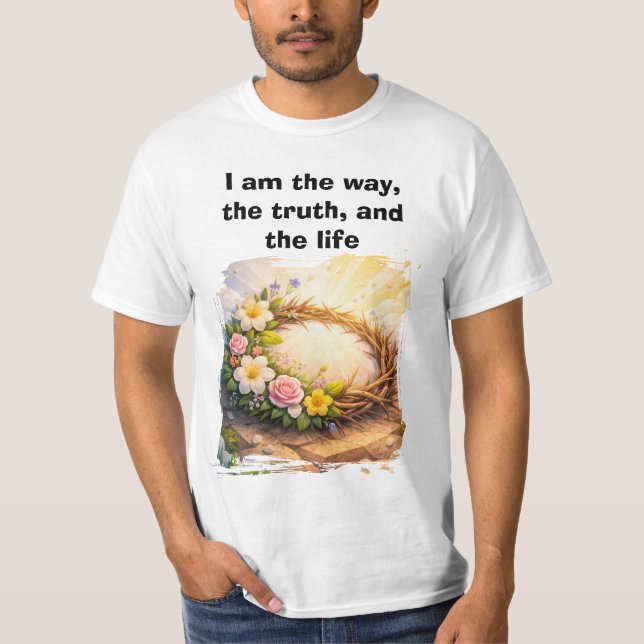 Camiseta Risen Jesus Empty Tomb 3D Papercut Men’s Tee (Anverso)