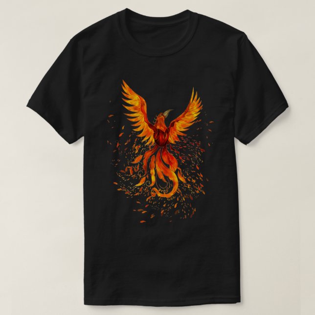 Camiseta Rising Phoeni Bird Premium  (Diseño del anverso)