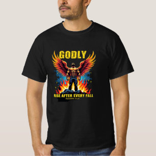 Camiseta Riso Divino - Guerrero De Ala Fuego (Proverbios 24