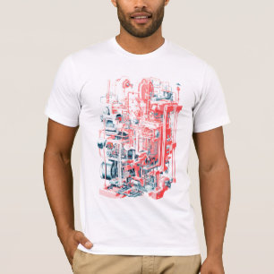 Camiseta Risograma de máquinas simples