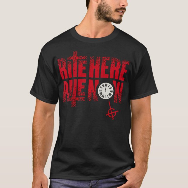 Camiseta Rite De Fantasma Acá Rite Ahora Título Hacia Atrás (Anverso)