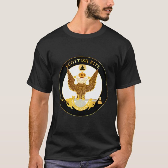Camiseta Rite Escocés Mason 33Rd Wings Up 33 Valle Masónico (Anverso)