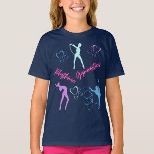 Camiseta rítmica de gimnasia, cinta y bola