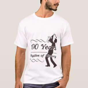 Camiseta Ritmo de Jazz de Saxofón de Historia 100 Años Cent