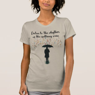 Camiseta Ritmo de la lluvia para mujeres Bella+Canvas Slim 