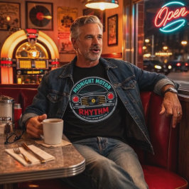 Camiseta Ritmo Motor de Medianoche – Revival de Cromo