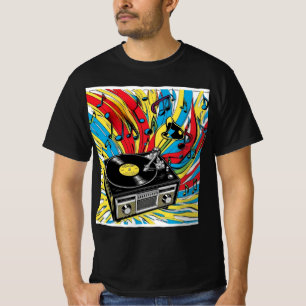 Camiseta Ritmo Retro – Tocadiscos de los 80