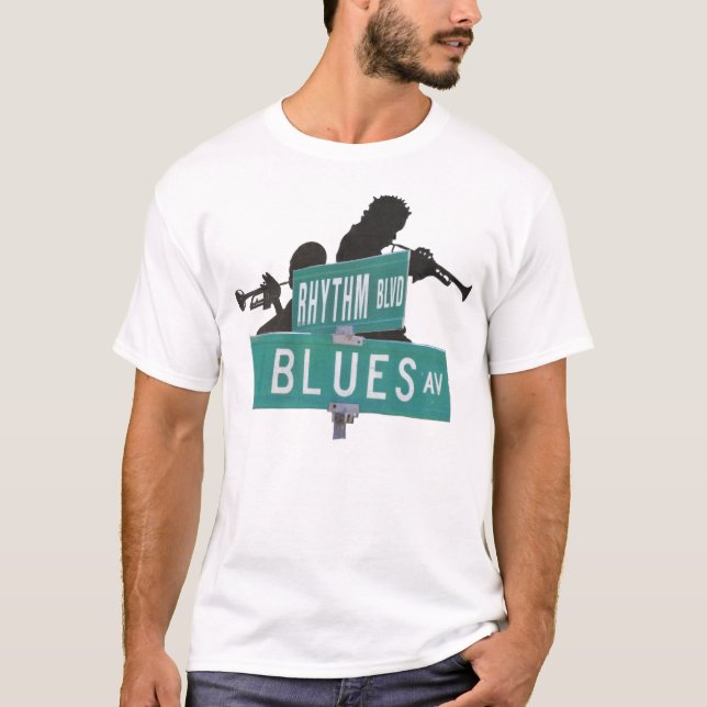 Camiseta ritmo y blues (Anverso)