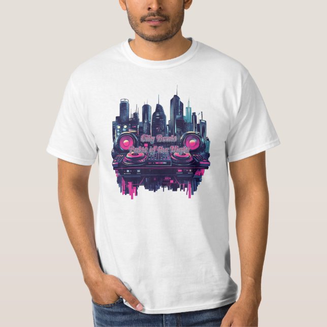 Camiseta Ritmos de la Ciudad: Pulso de la Noche (Anverso)