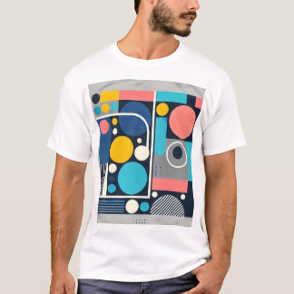 Camiseta Ritmos geométricos vibrantes: la mezcla perfecta d