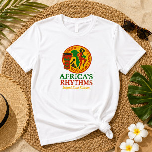 Camiseta Ritmos Tribales Elegantes de África Danza de Tambo