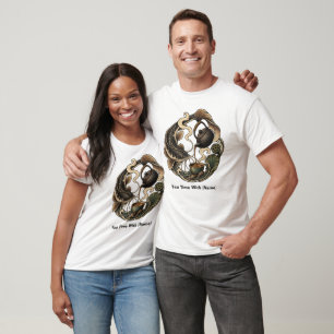 Camiseta Ritual del Té Koi con Hojas de Loto