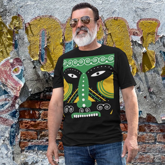 Camiseta Ritual Tribal Verde (Subido por el creador)