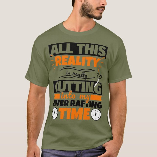 Camiseta River Rafting Funny Saying Hobby (Anverso)
