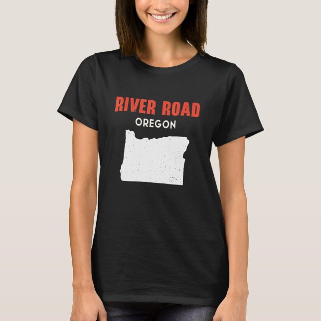 Camiseta River Road Oregon USA State America Travel Oregoni (Anverso)