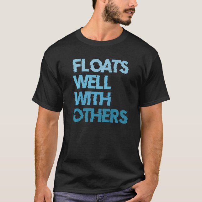 Camiseta River Tubing flota bien con otros (Anverso)