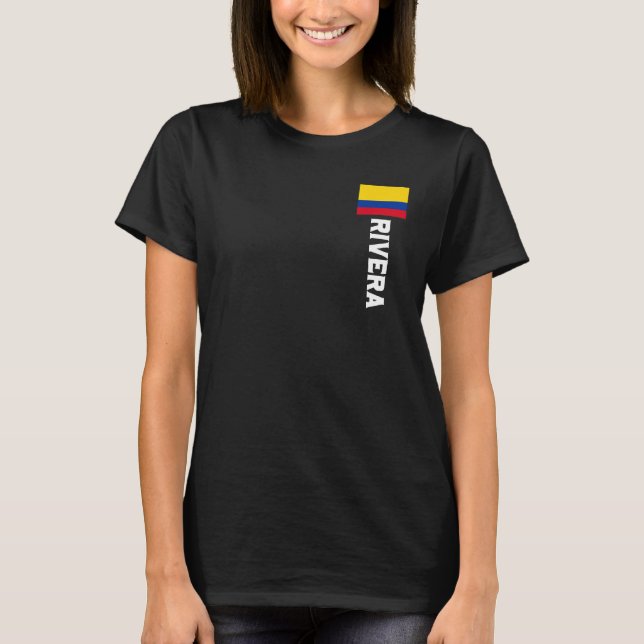Camiseta Rivera Colombia Para Hombres, Mujeres, Niños Colom (Anverso)