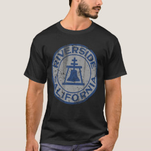 Camiseta Riverside California Flag Vintage Fade Home Family