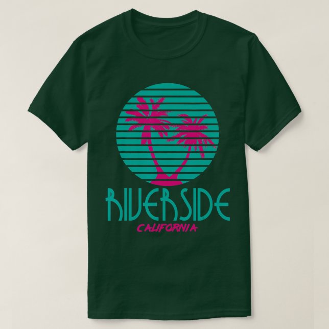 Camiseta Riverside California Retro Design CA Souvenirs (Diseño del anverso)