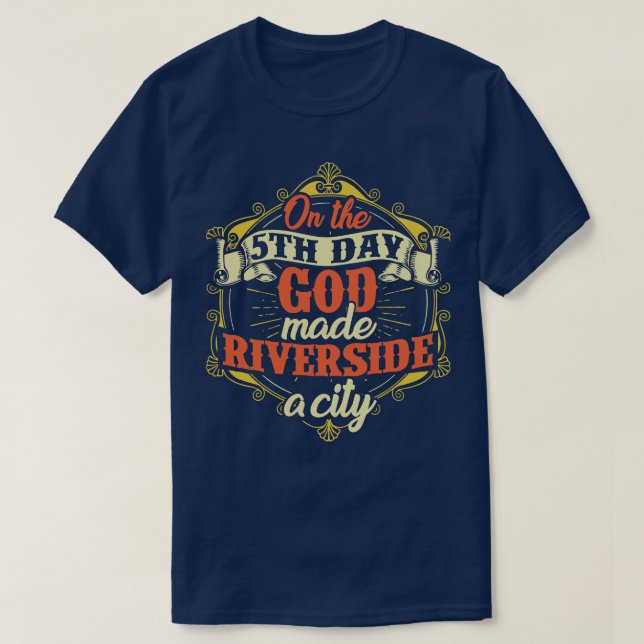 Camiseta Riverside City California (Diseño del anverso)