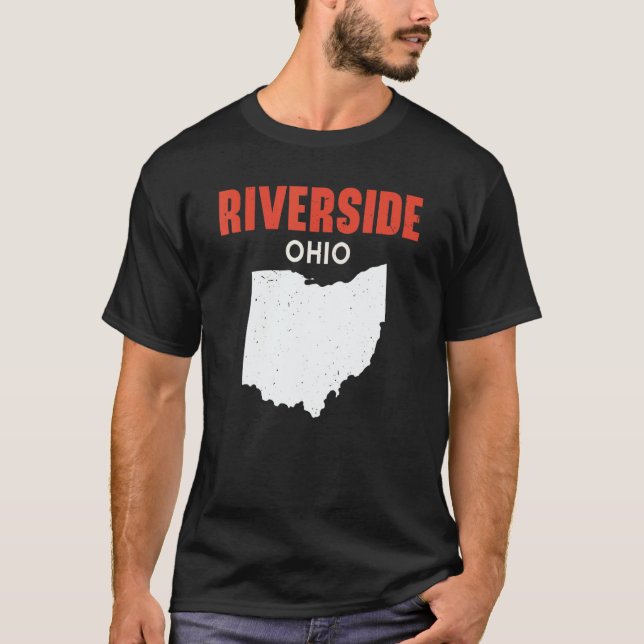 Camiseta RIVERSIDE Ohio USA State America Travel Ohioan (Anverso)