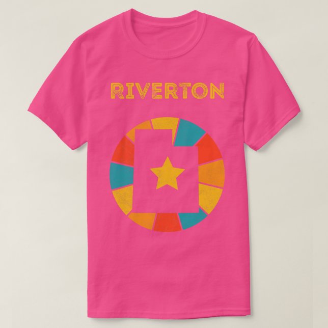 Camiseta Riverton Utah Vintage Distresage Souvenir 1 (Diseño del anverso)