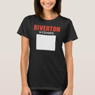 Camiseta Riverton Wyoming Estados Unidos de América Viajes