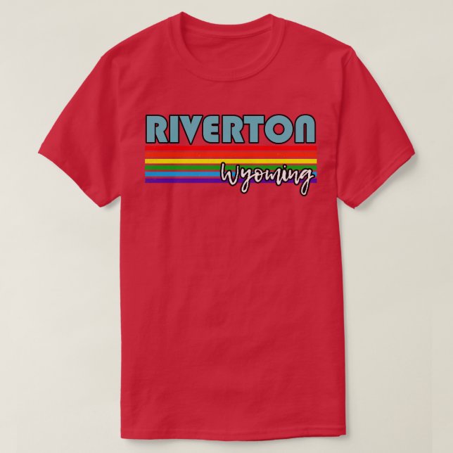 Camiseta Riverton Wyoming Orgullo Riverton LGBT Gift LGBTQ  (Diseño del anverso)