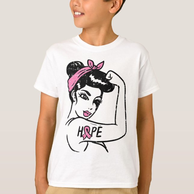 Camiseta Riveter Hope Luchando contra la Conciencia sobre e (Anverso)
