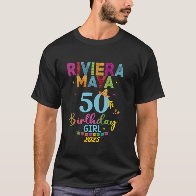 Camiseta Riviera Maya 50th Birthday Trip Cancún Vacay Mexic (Anverso)