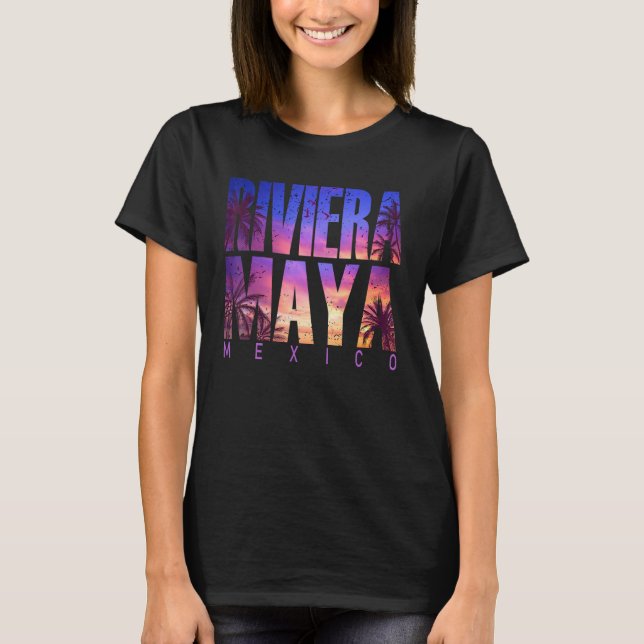 Camiseta Riviera Maya Beach Summer Vacation Matching Family (Anverso)