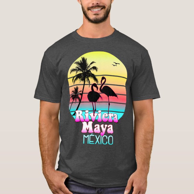Camiseta Riviera Maya México Verano de vacaciones tropicale (Anverso)