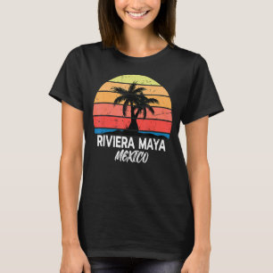 Camiseta Riviera Maya México Vintage Retro Love Fishing Sur