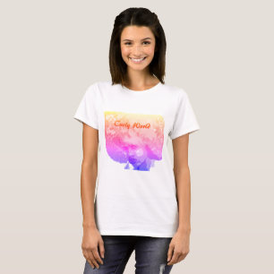 Camiseta rizada del mundo