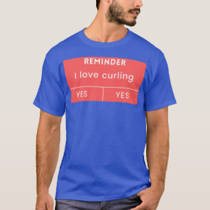 Camiseta rizado amante curling gracioso curling