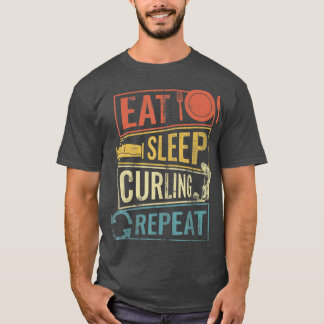 Camiseta rizado de deportes de invierno